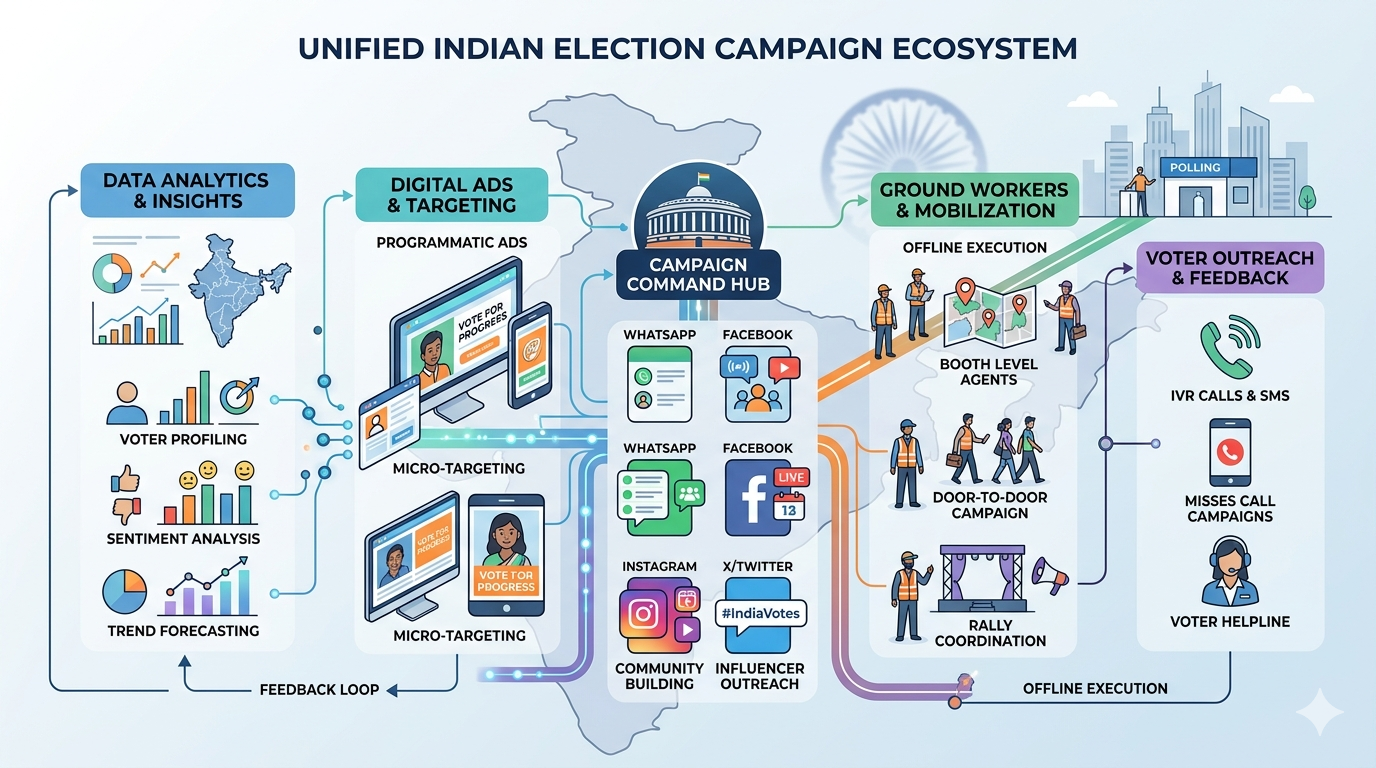 Political campaign strategy meeting